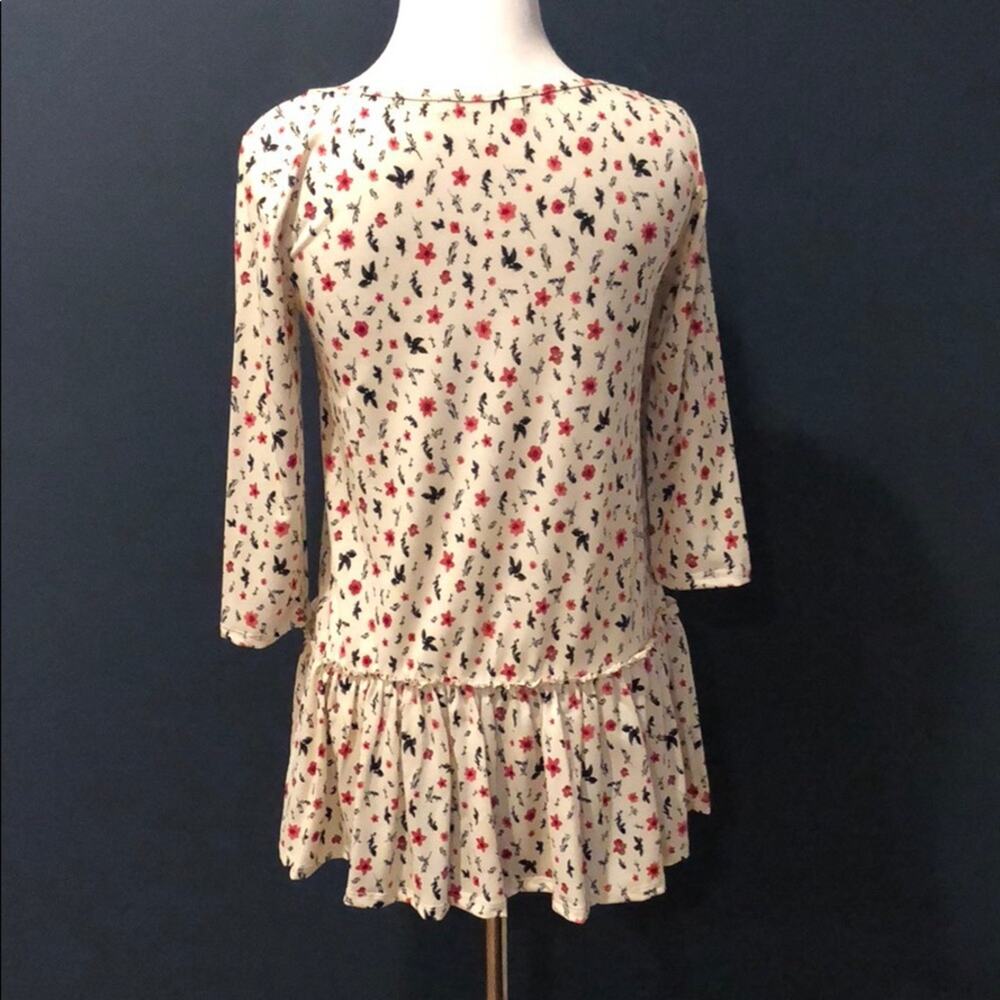 Floral Print Top Ruffle - Picture 6 of 8